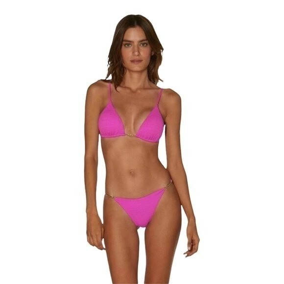 VIX PAULAHERMANNY Bikini Swimsuit and Swim Bag Black NWT - Picture 4 of 8